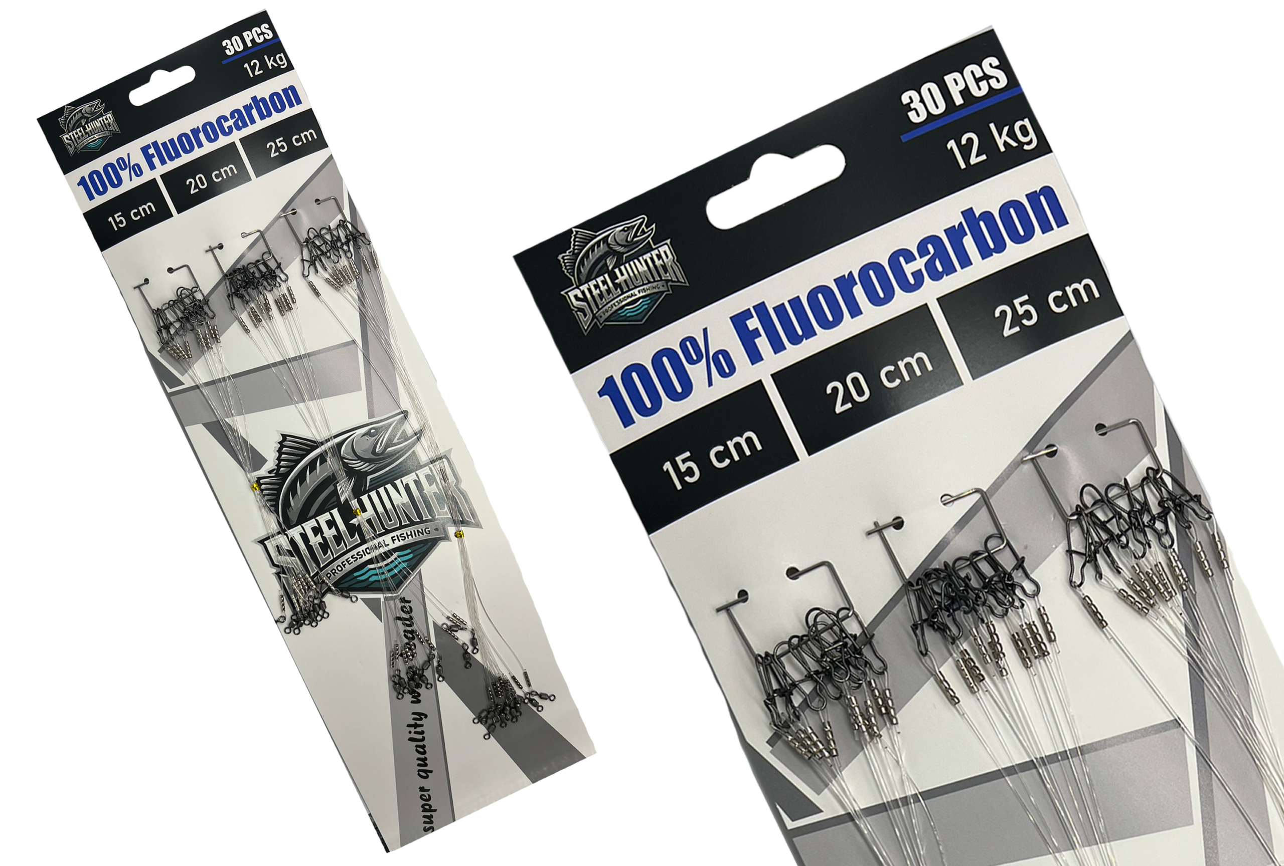 Набір повідців"Steel Hunter"Fluorocarbon 30pcs